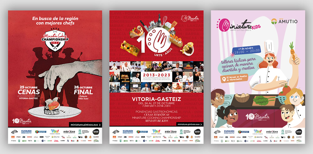10 años de MINIATURE Pintxos Congress: Vitoria-Gasteiz se llena de cocina en miniatura